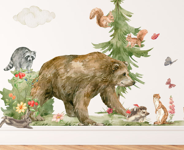 Wall sticker forest animals