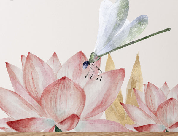 Herons and cherry blossoms wall sticker