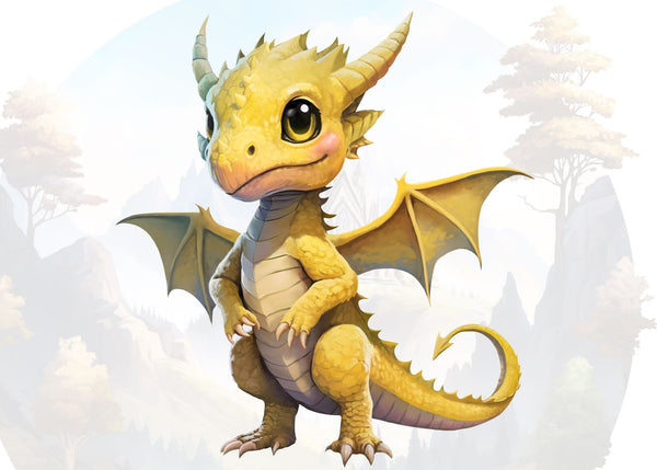 Dragon wall decal for kids - Baby Dragons wall art-  Nursery wall sticker for boys